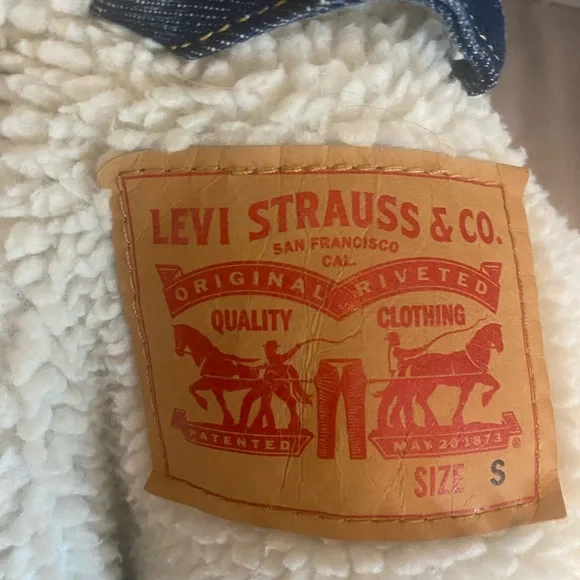 Levi's Lightweight Blue and White  Jacket - Picture 4 of 8